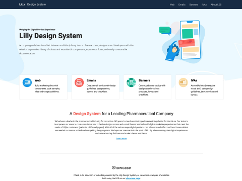 Image of Design System home page