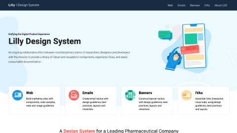 Image showing the Design System home page